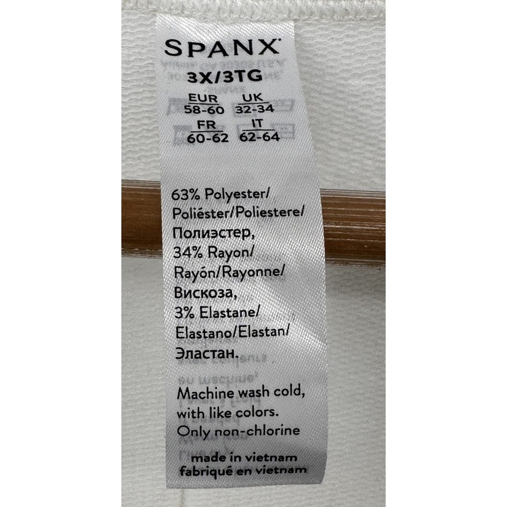 SPANX New 3XL Perfect Length Top Dolman 3/4 Sleeve Sweatshirt in Powder White - Picture 7 of 7